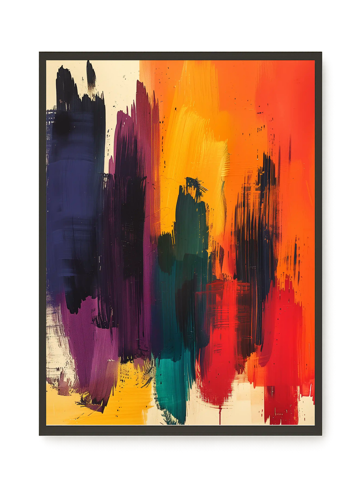 Abstract Color Painting Canvas Wall Art
