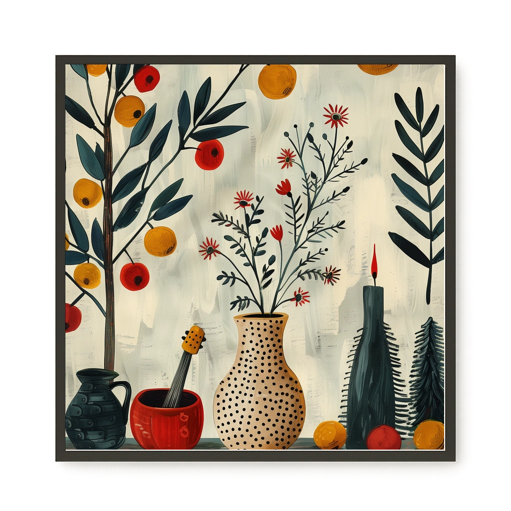 Artistic Still Life Canvas Print