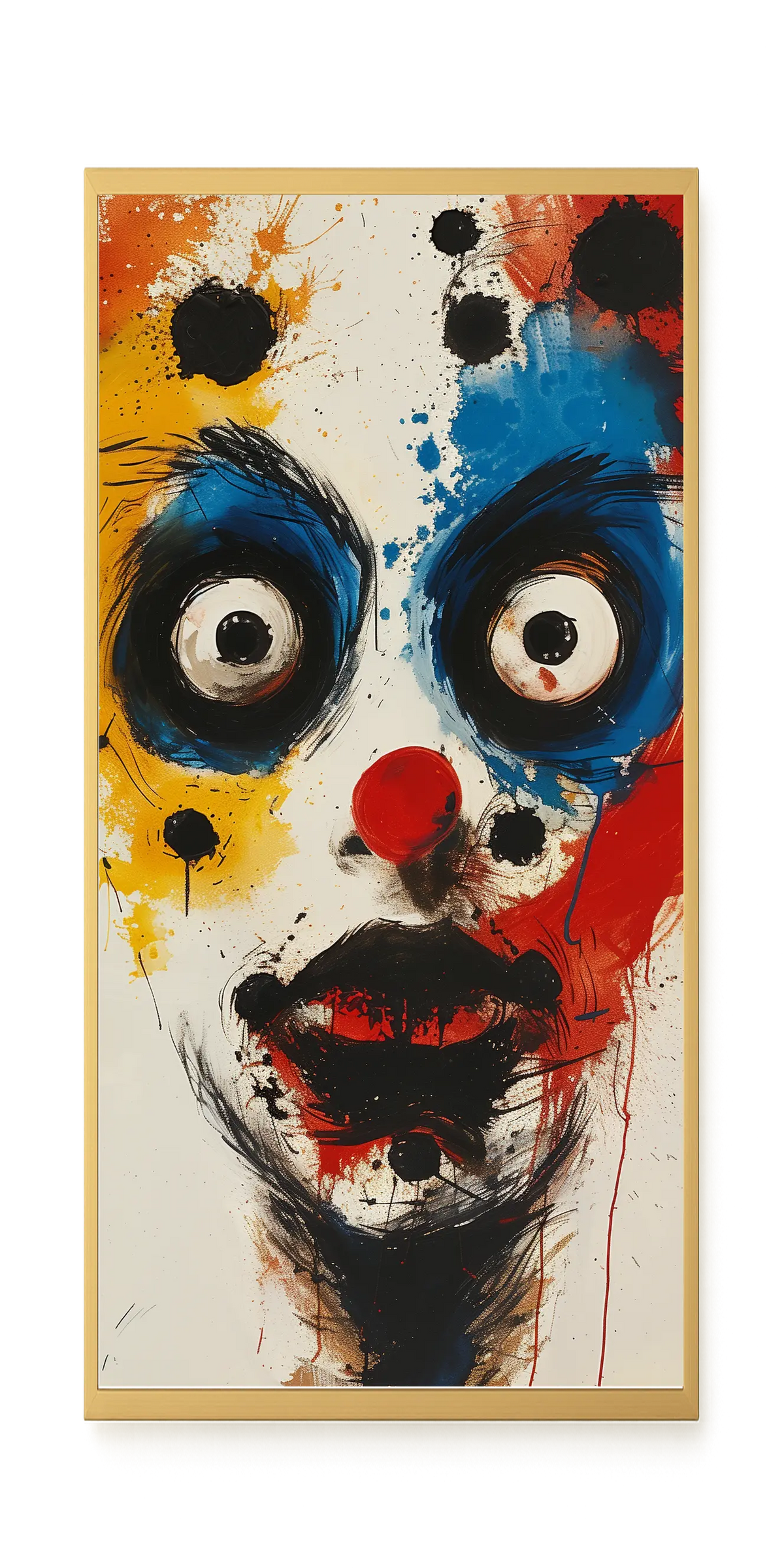 Expressive Abstract Face Canvas Print