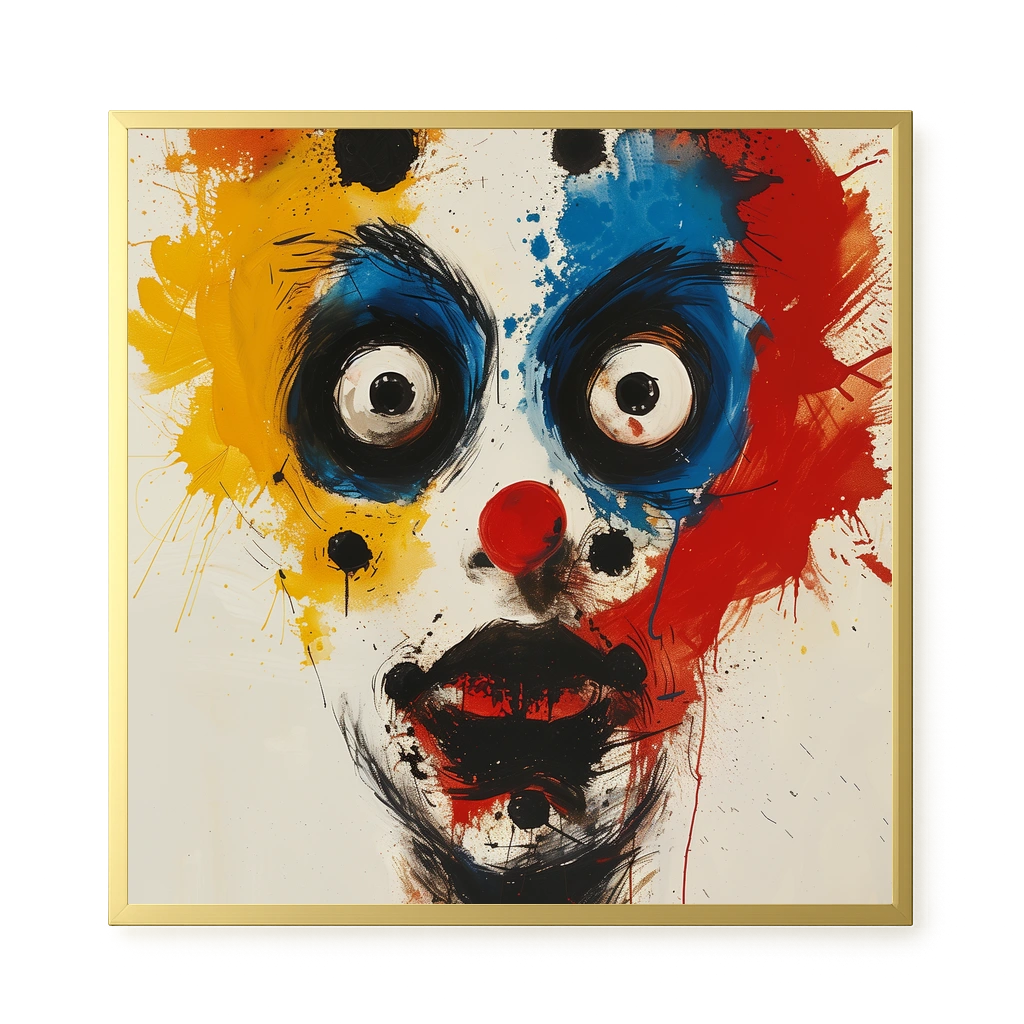 Expressive Abstract Face Canvas Print