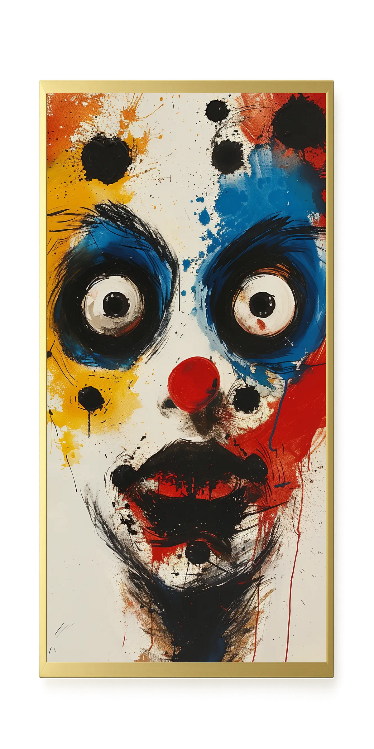 Expressive Abstract Face Canvas Print