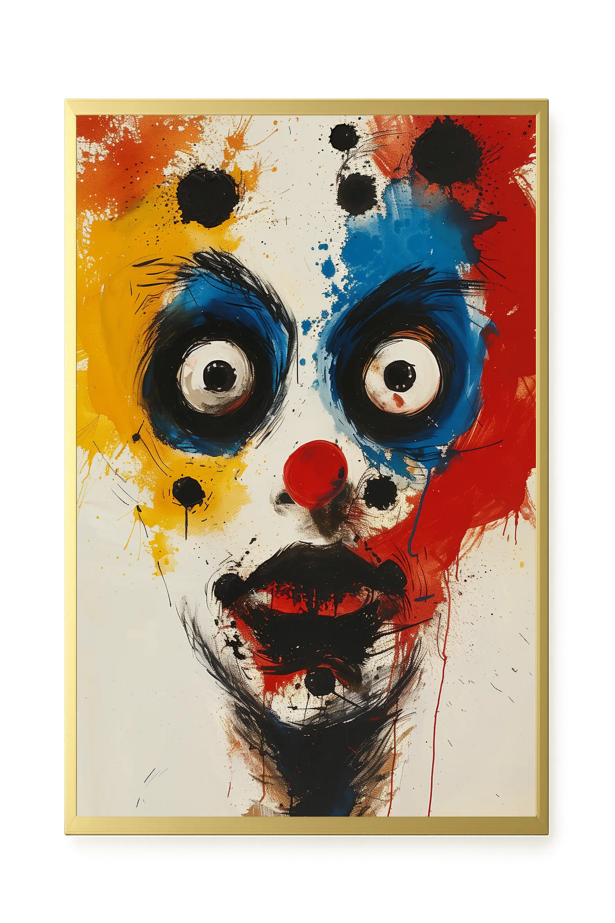Expressive Abstract Face Canvas Print