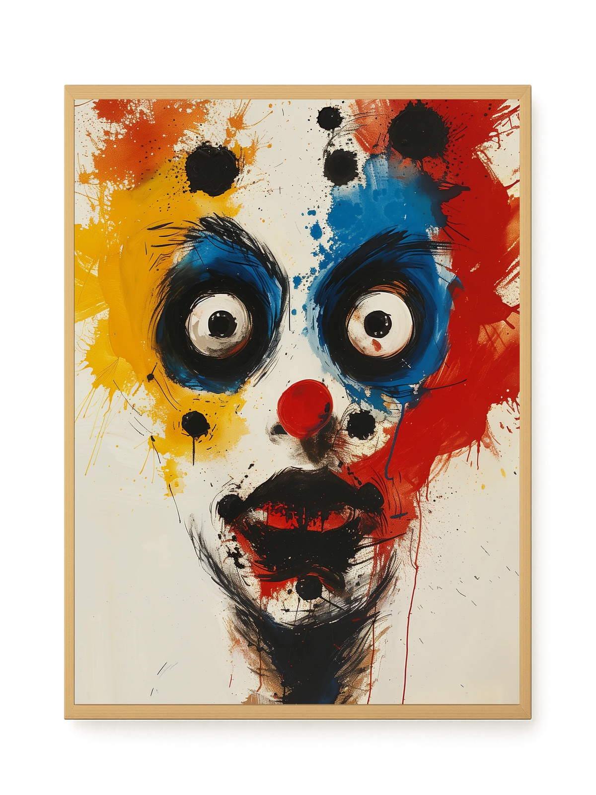 Expressive Abstract Face Canvas Print