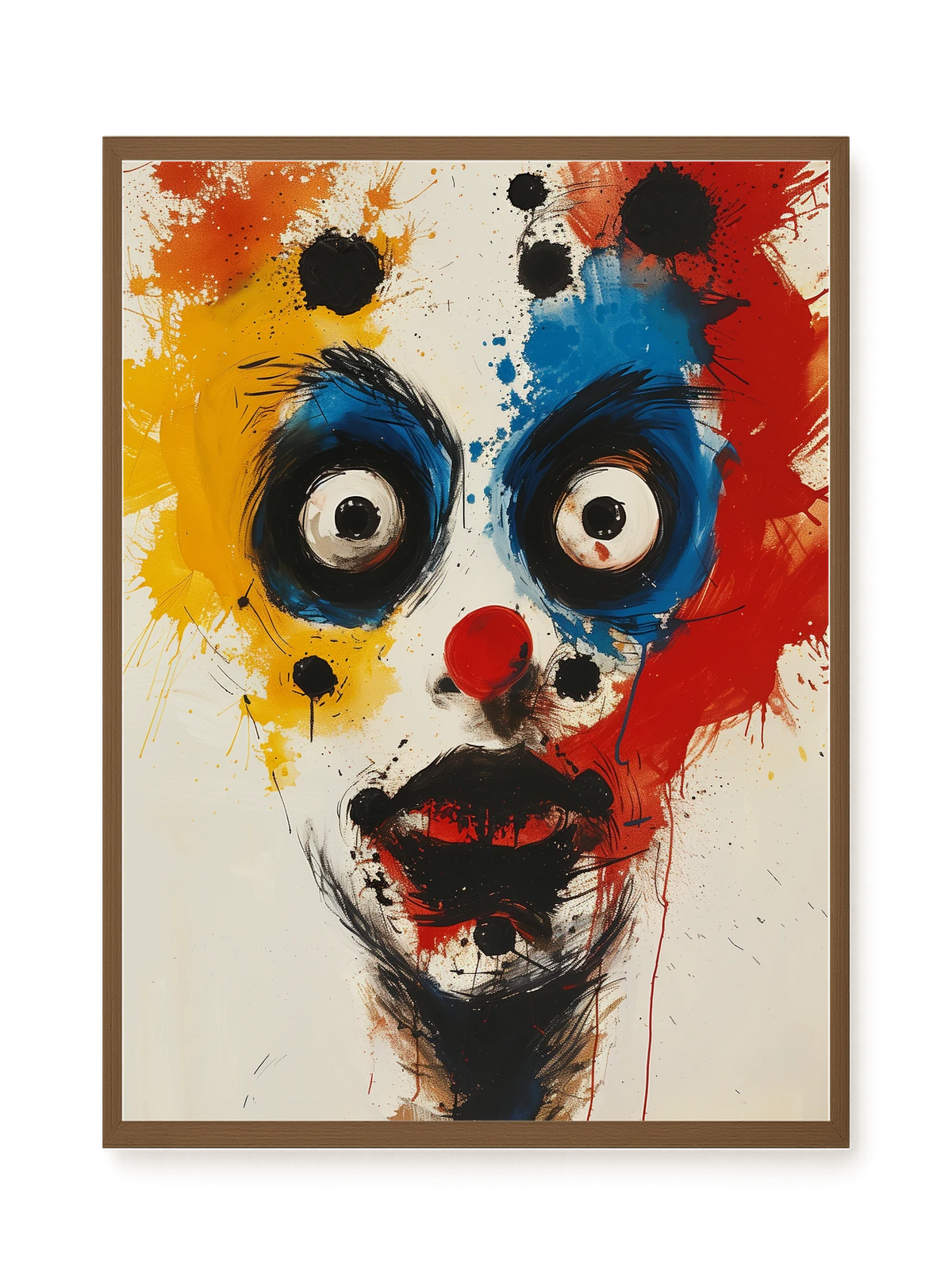 Expressive Abstract Face Canvas Print