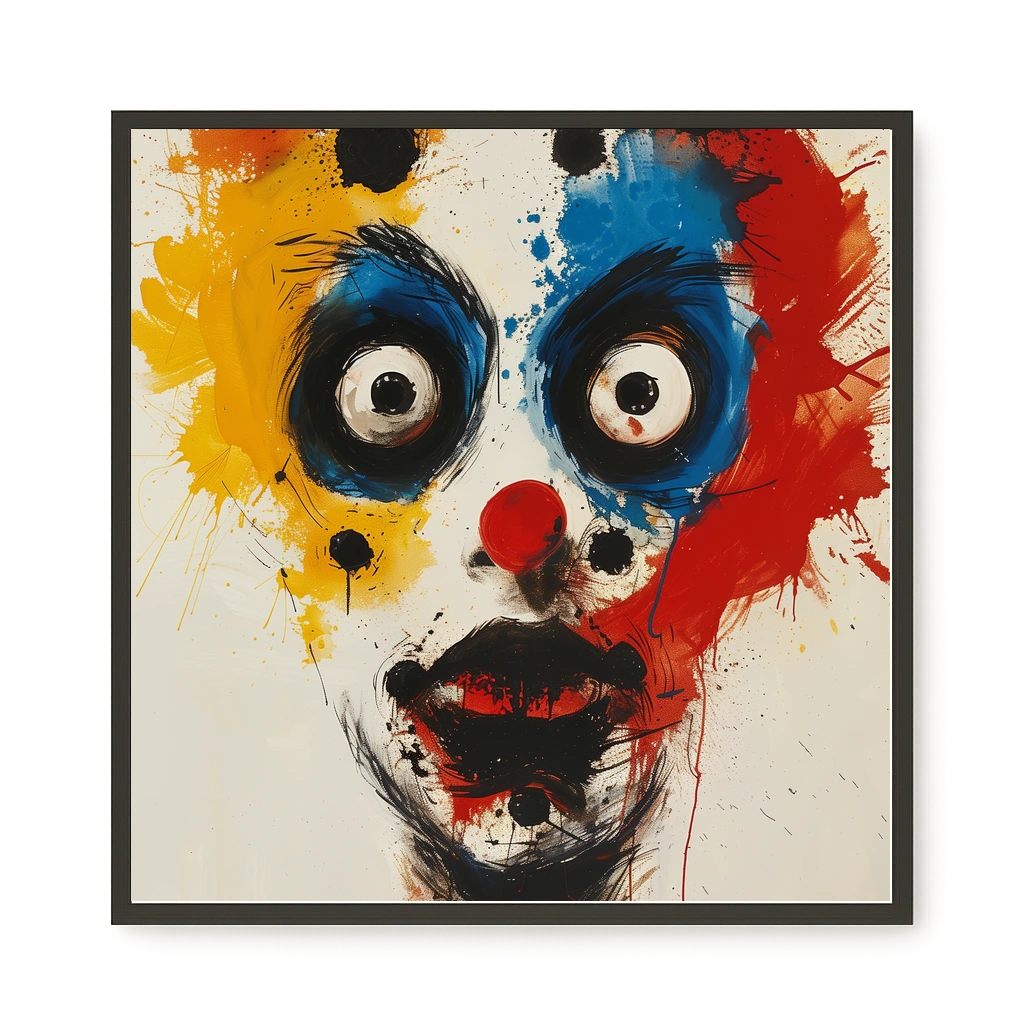 Expressive Abstract Face Canvas Print