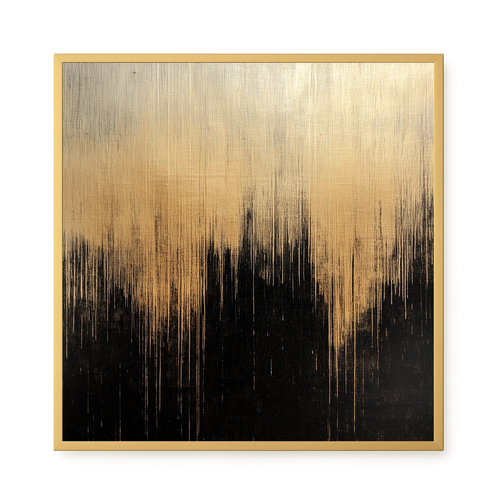 Elegant Dark Abstraction Canvas Wall Art
