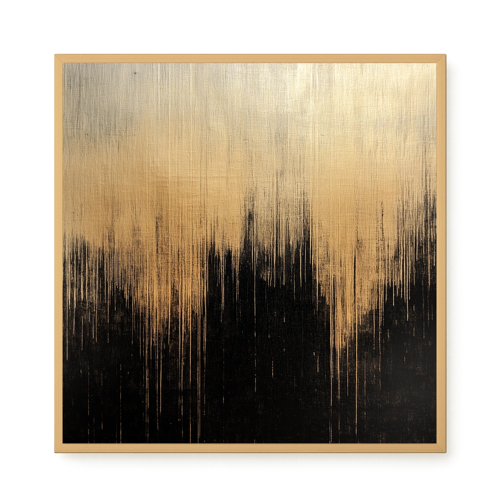 Elegant Dark Abstraction Canvas Wall Art