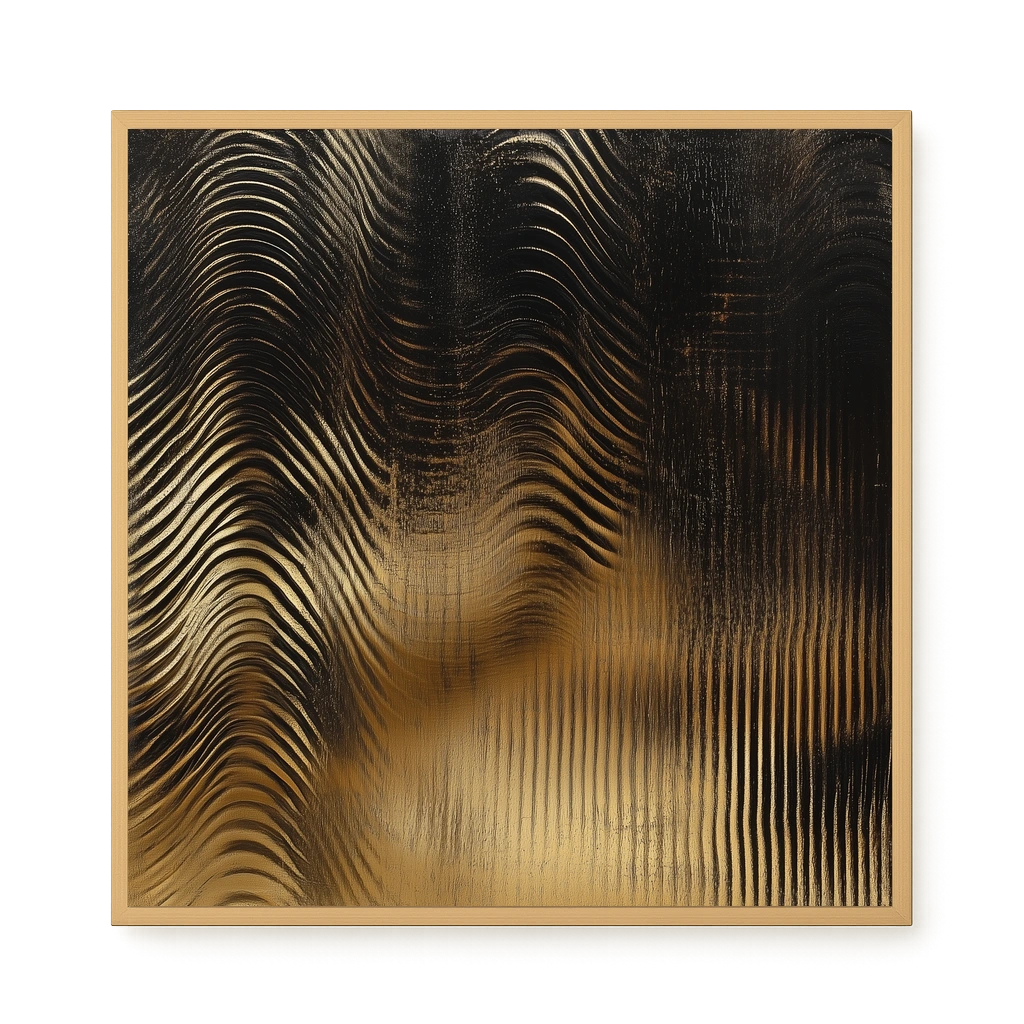 Golden Waves Canvas Print