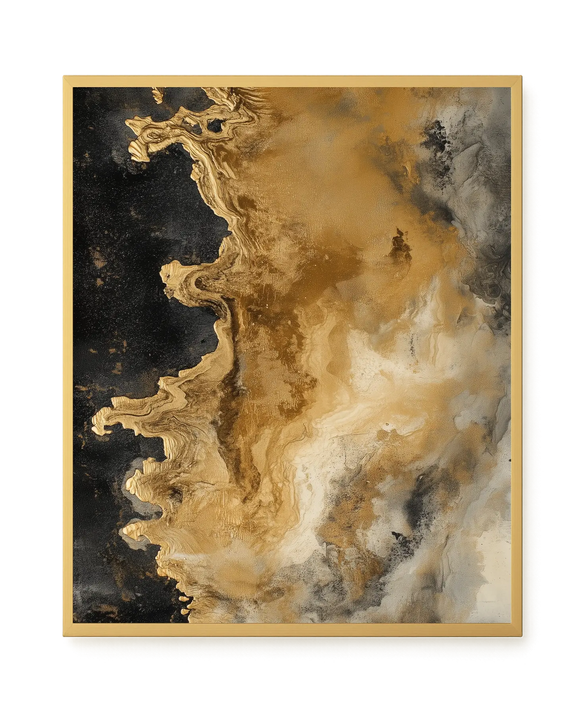 Metallic Flow Canvas Print