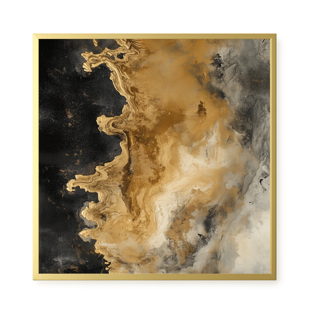 Metallic Flow Canvas Print