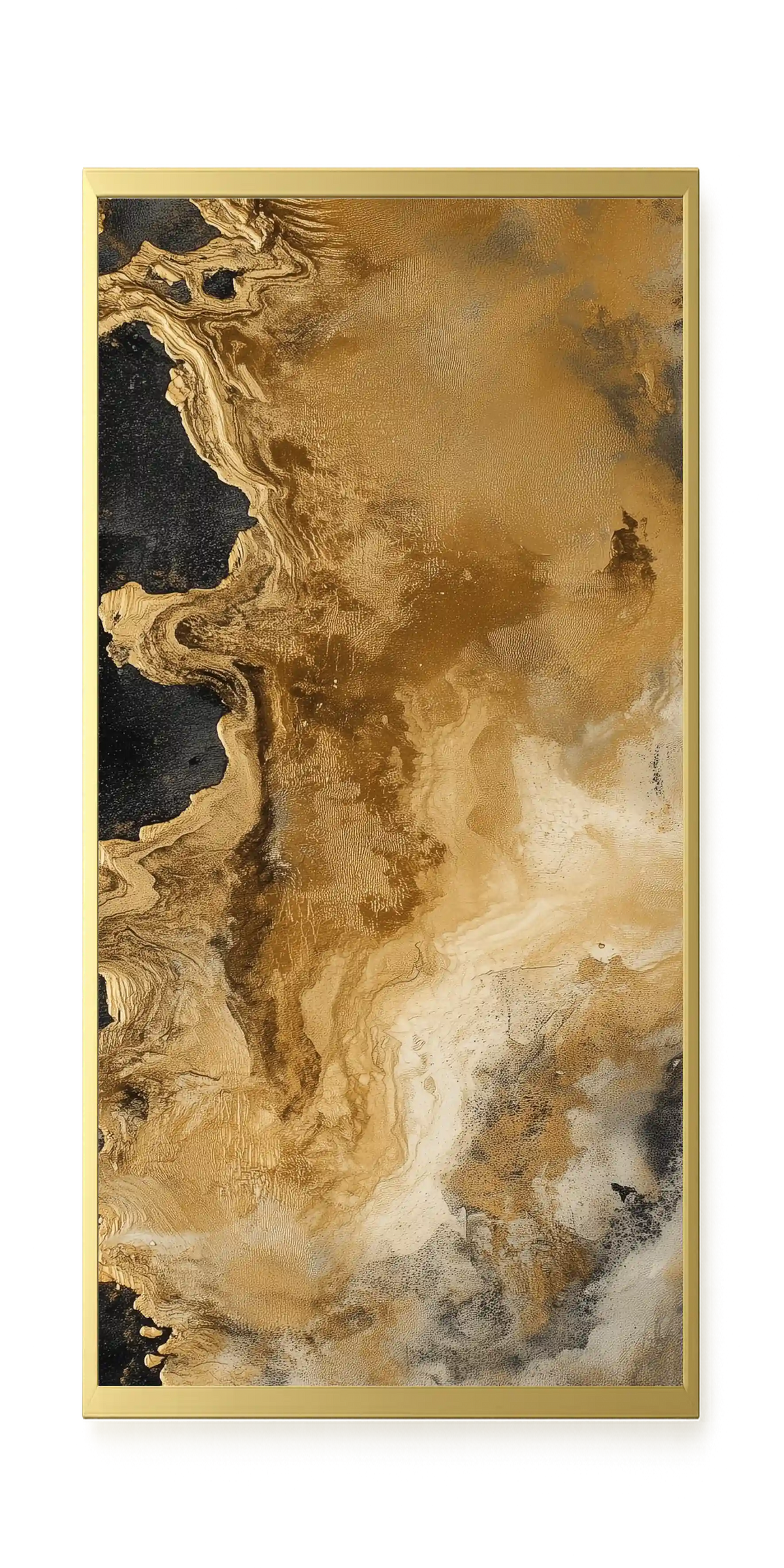 Metallic Flow Canvas Print