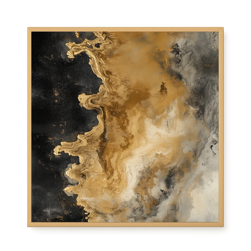 Metallic Flow Canvas Print