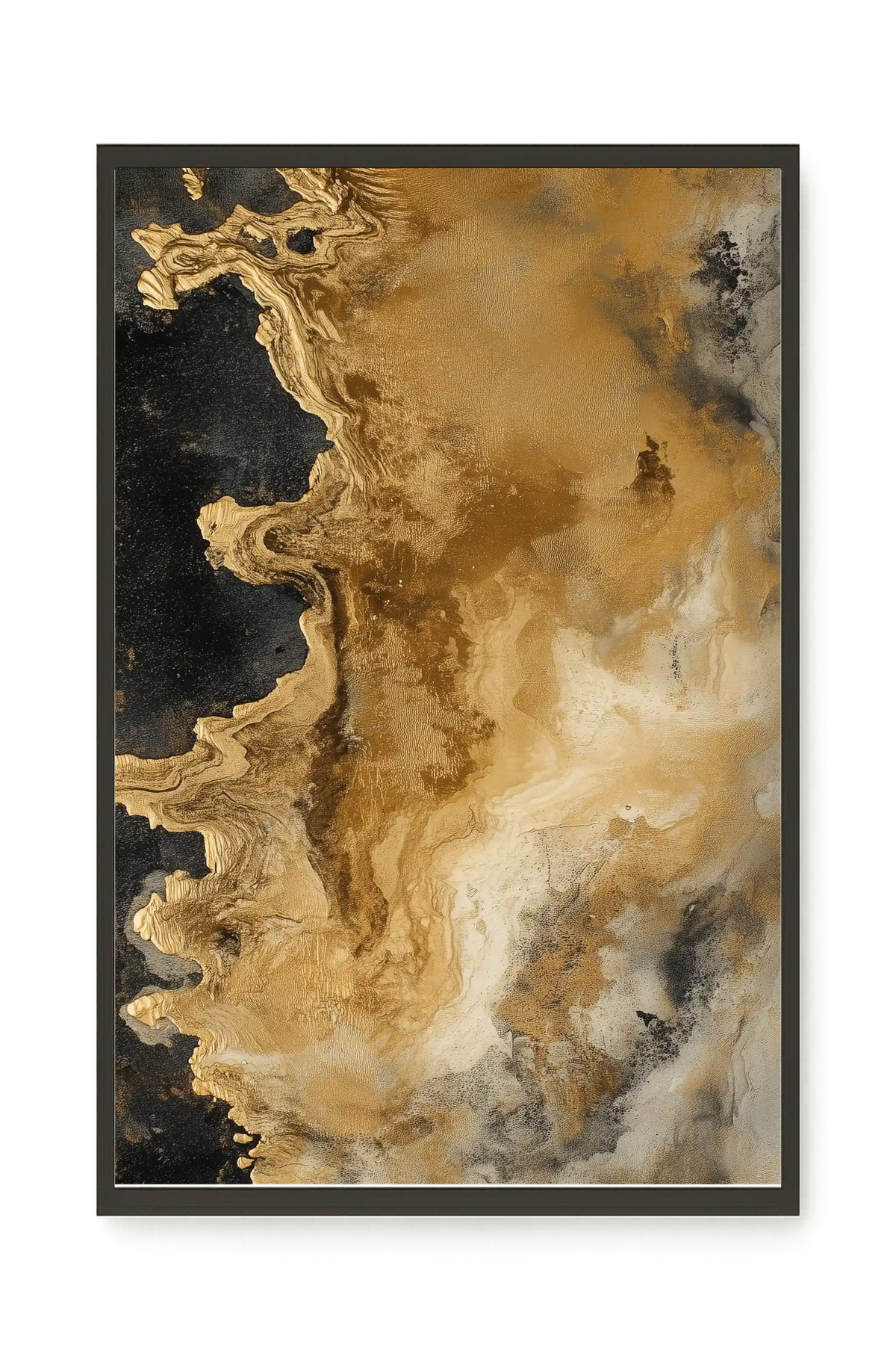 Metallic Flow Canvas Print