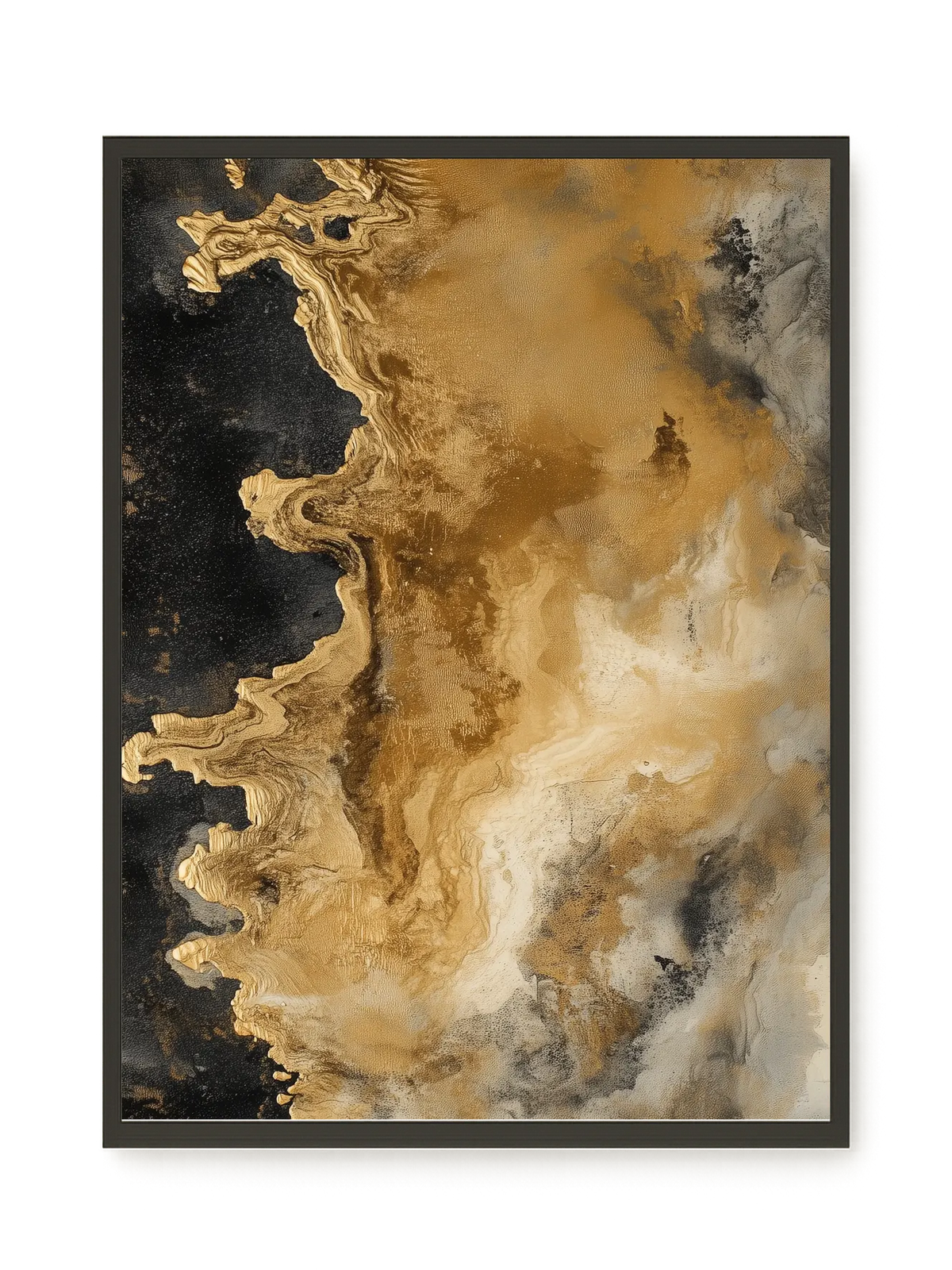 Metallic Flow Canvas Print