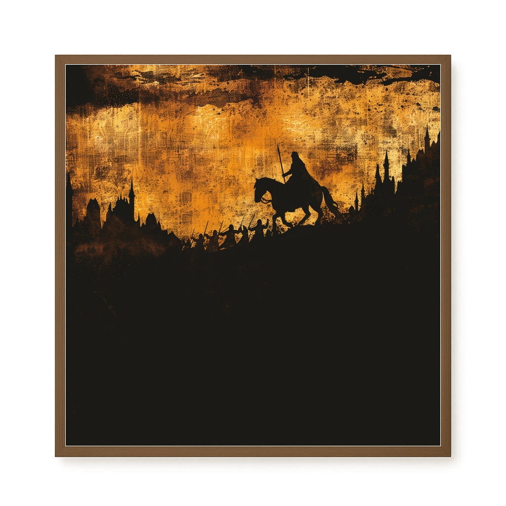 Shadow Rider Canvas Wall Art