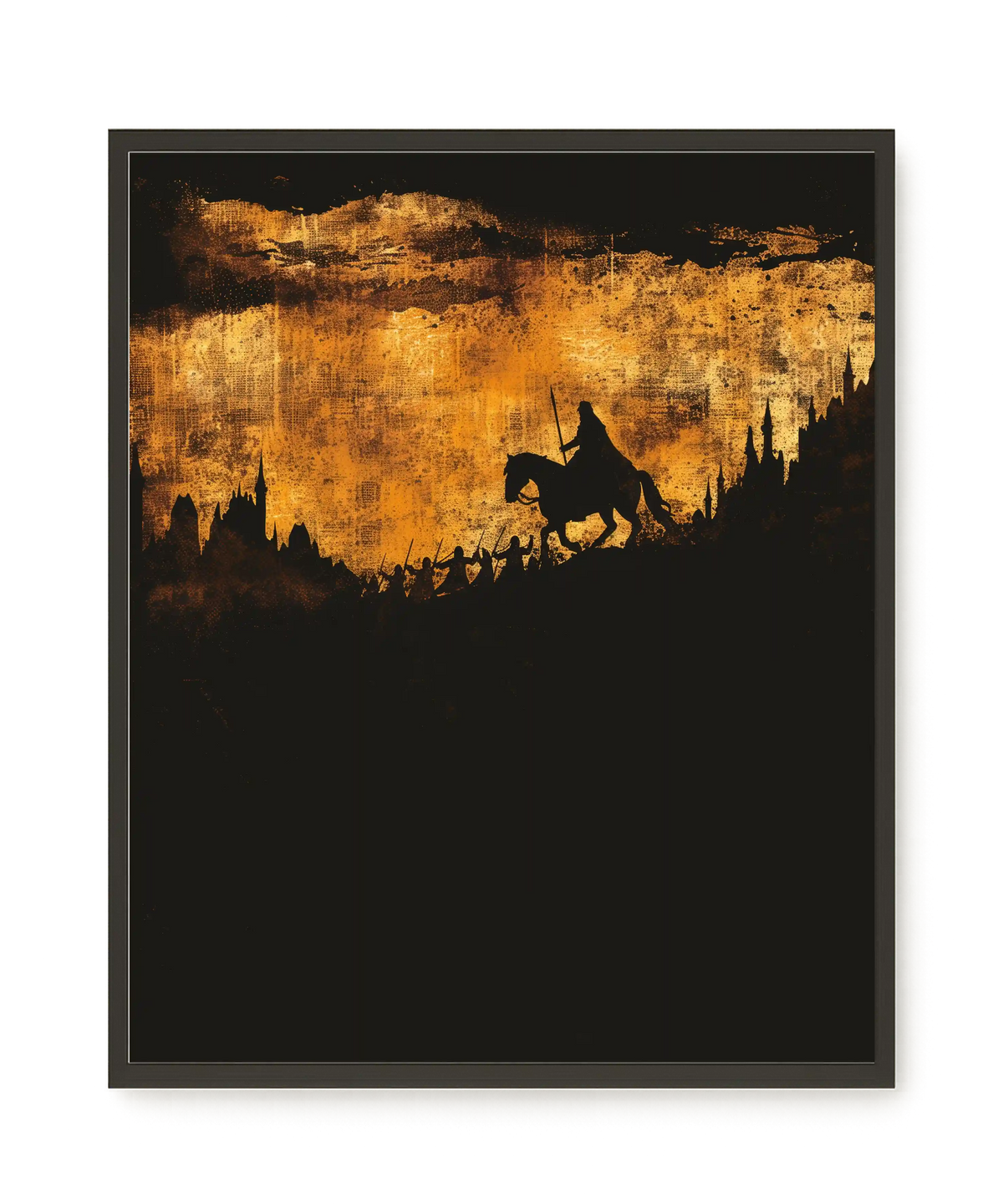 Shadow Rider Canvas Wall Art