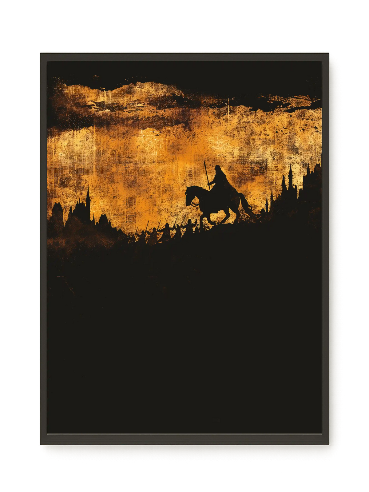 Shadow Rider Canvas Wall Art