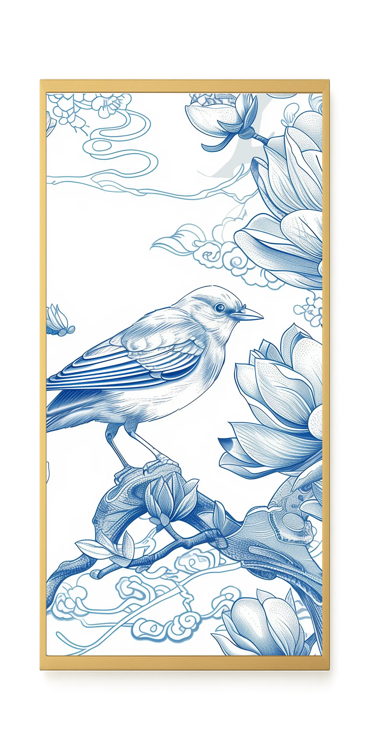 Floral Bird Canvas Wall Art