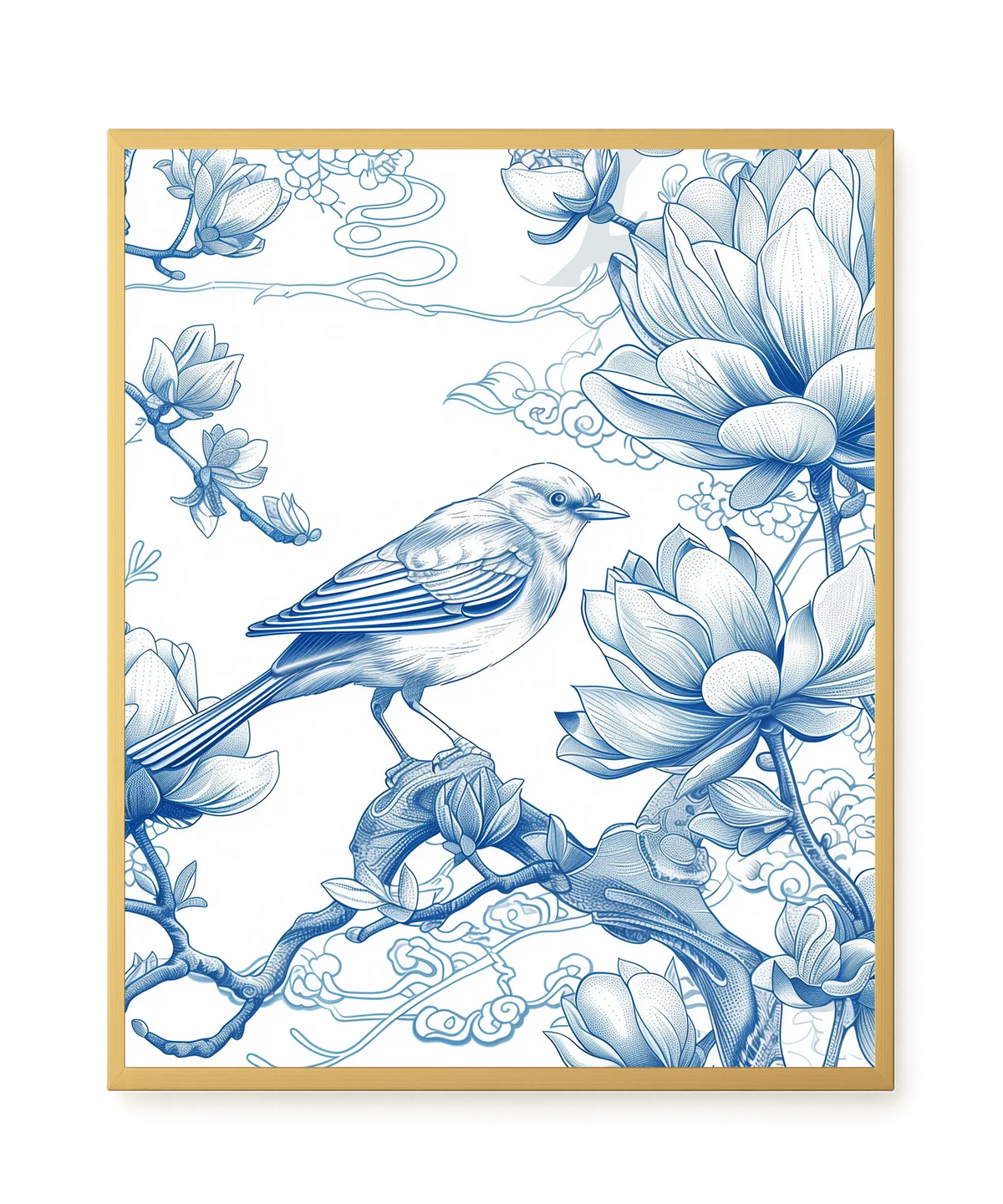 Floral Bird Canvas Wall Art