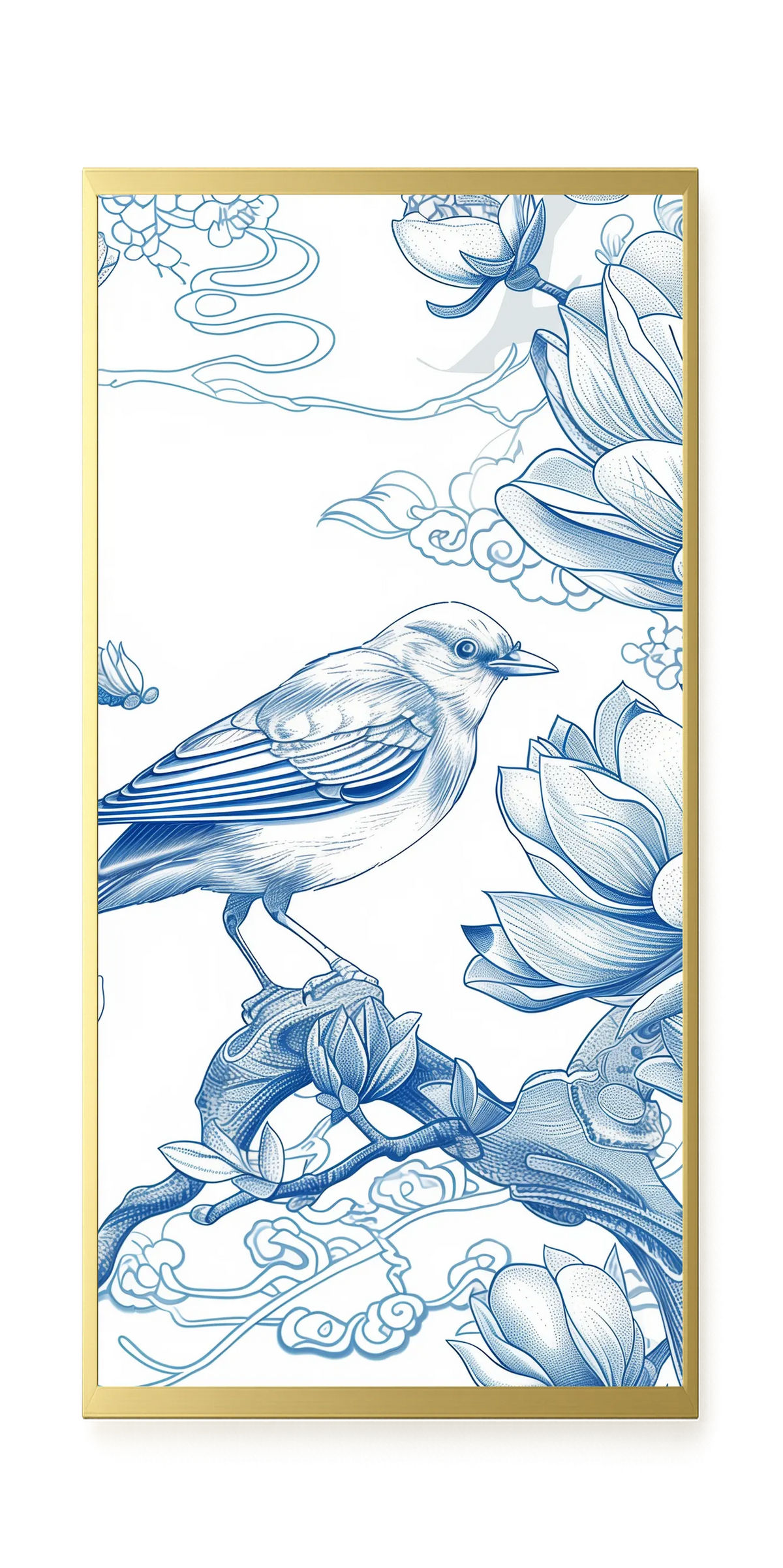 Floral Bird Canvas Wall Art