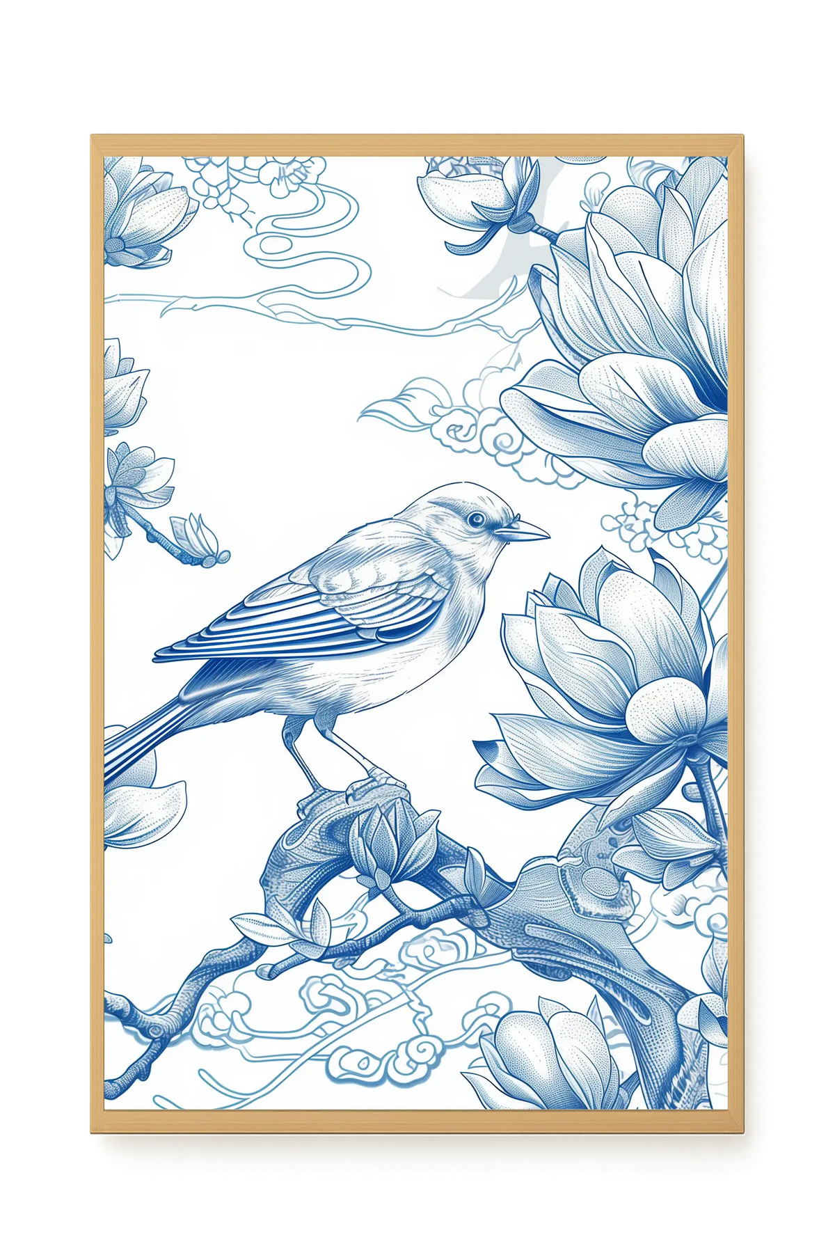 Floral Bird Canvas Wall Art