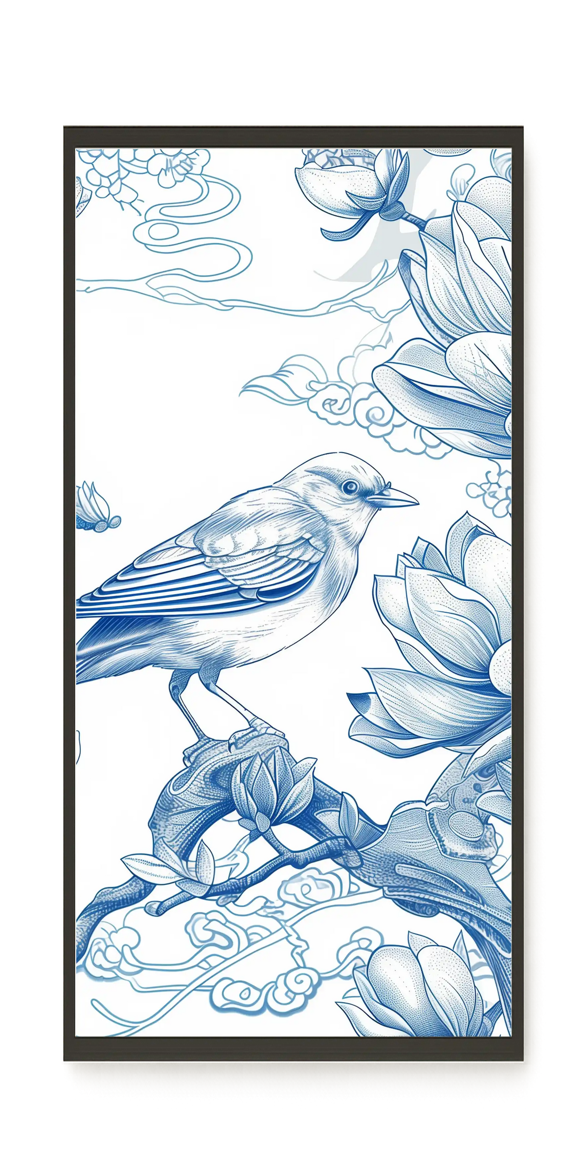 Floral Bird Canvas Wall Art