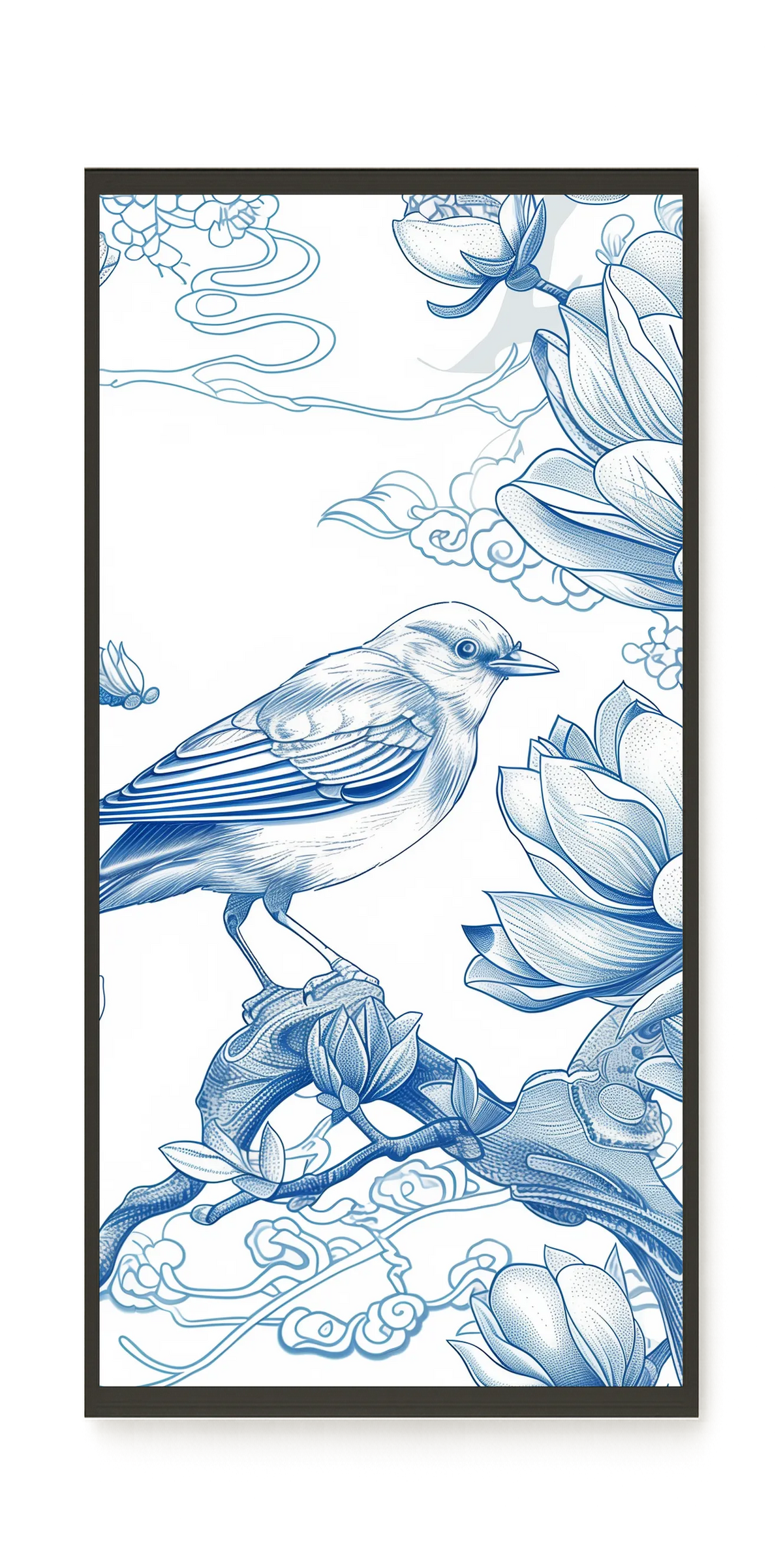 Floral Bird Canvas Wall Art