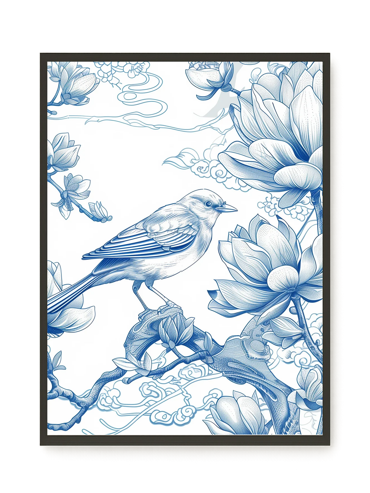 Floral Bird Canvas Wall Art