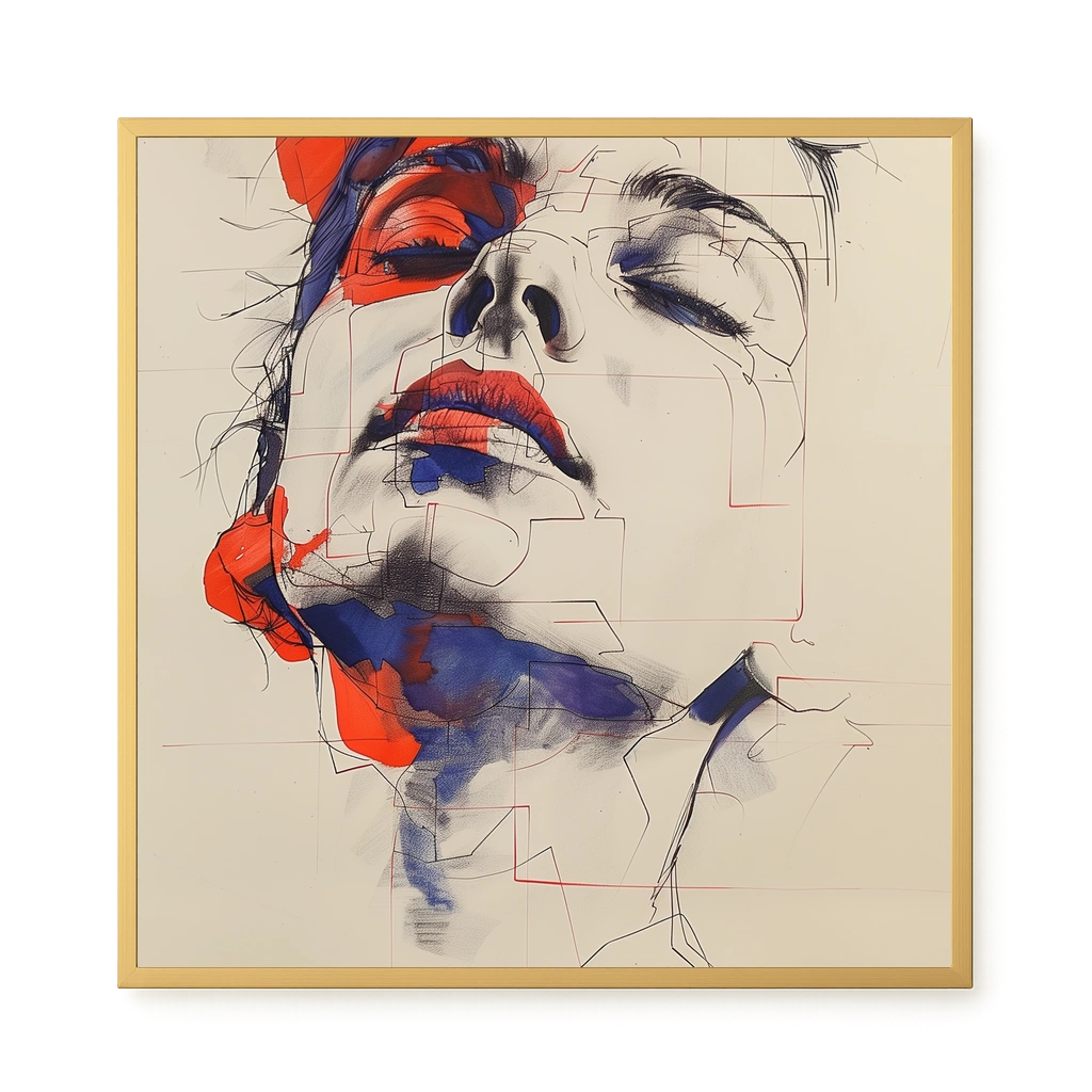 Abstract Face Canvas Print