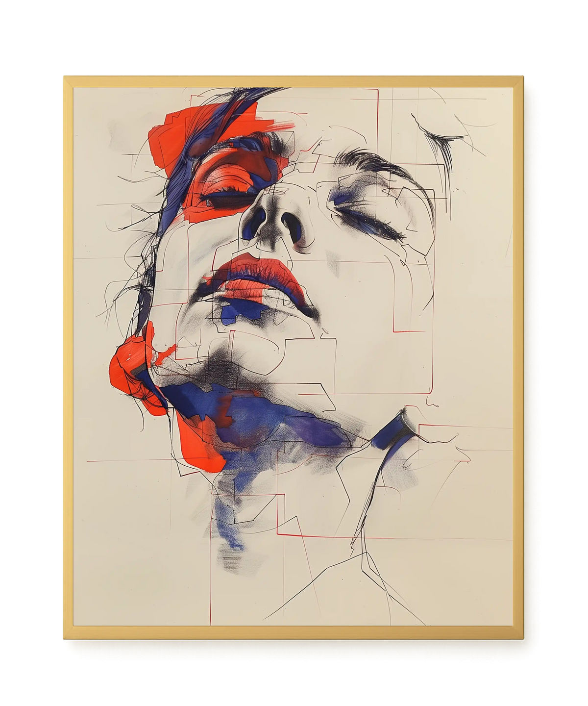 Abstract Face Canvas Print