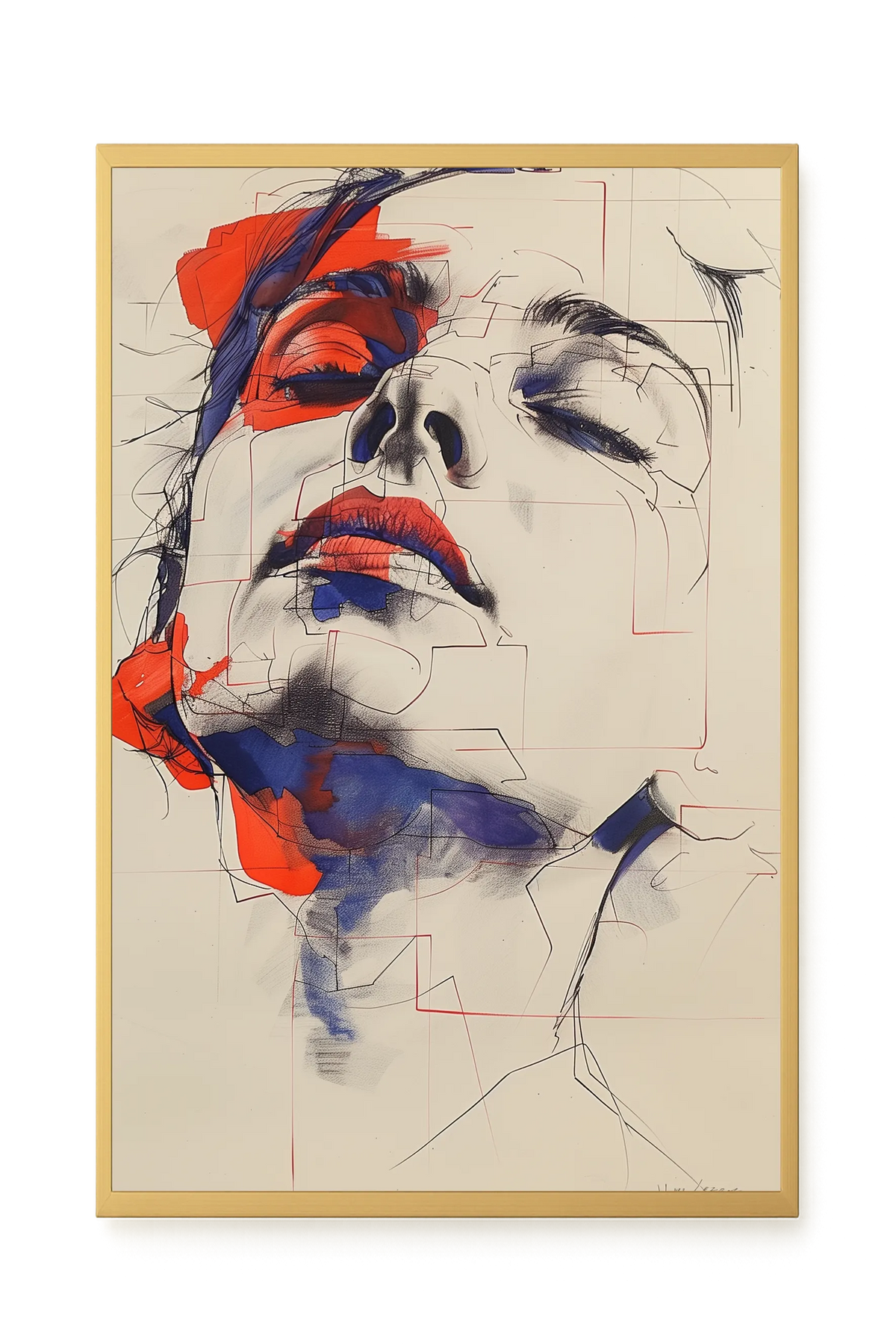 Abstract Face Canvas Print