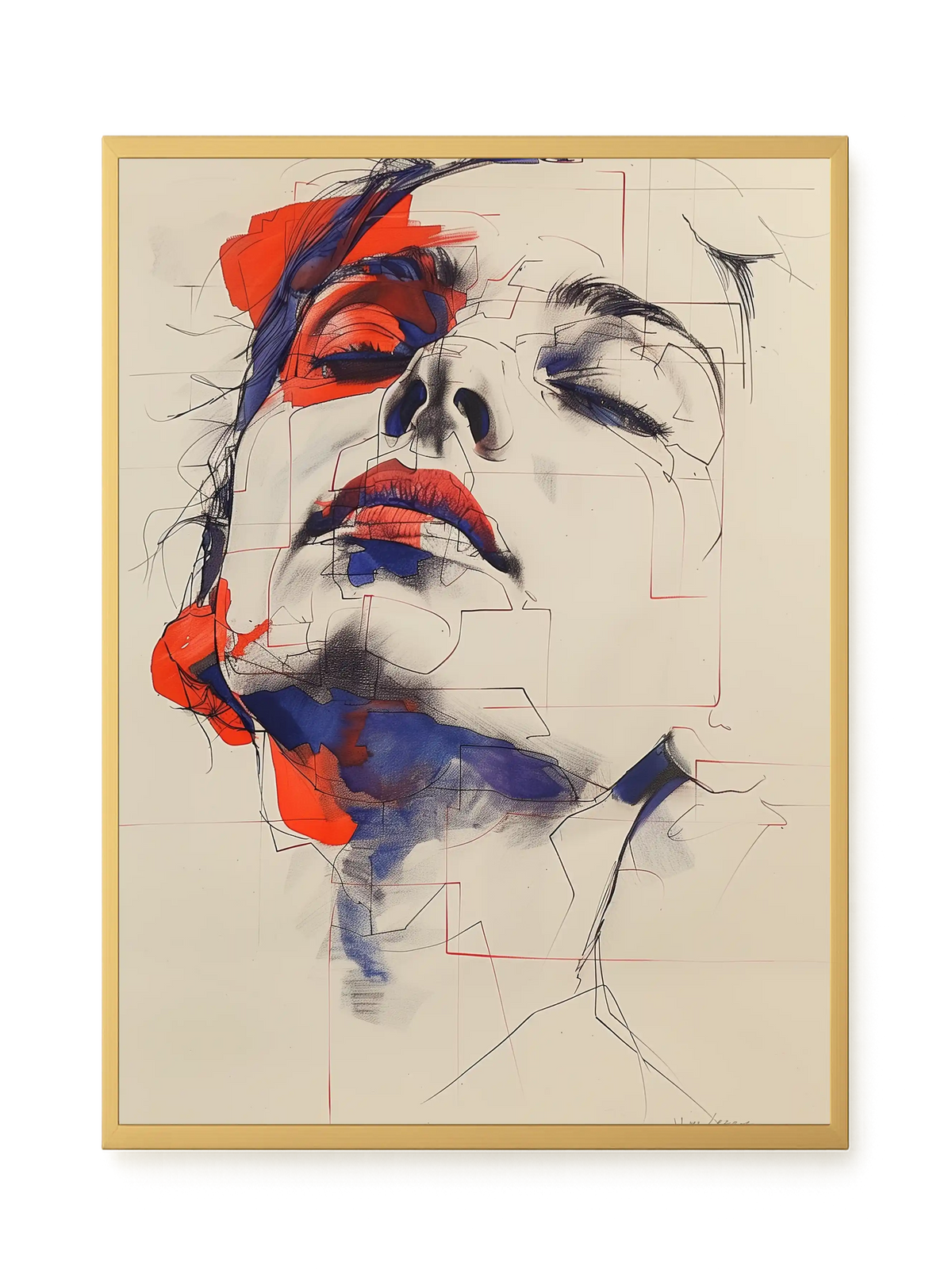 Abstract Face Canvas Print