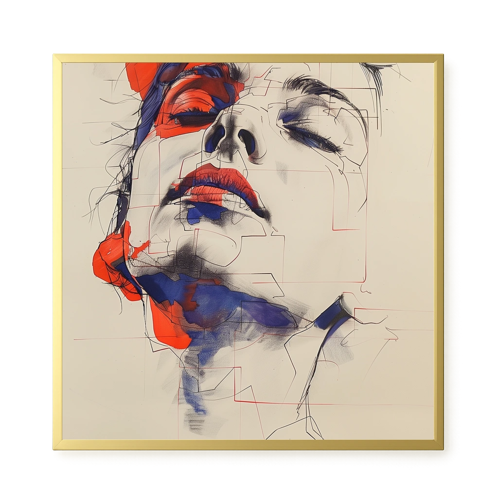 Abstract Face Canvas Print