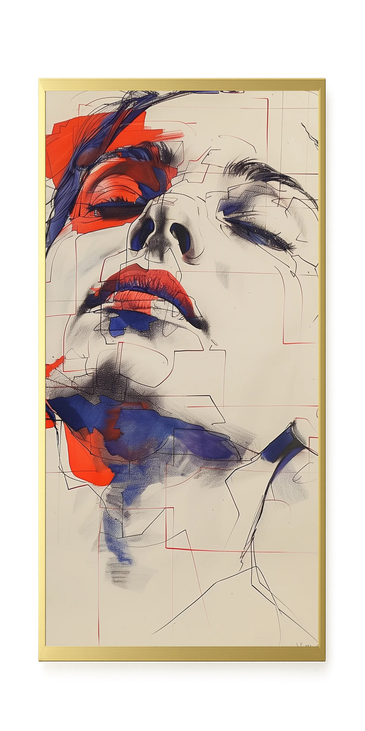 Abstract Face Canvas Print