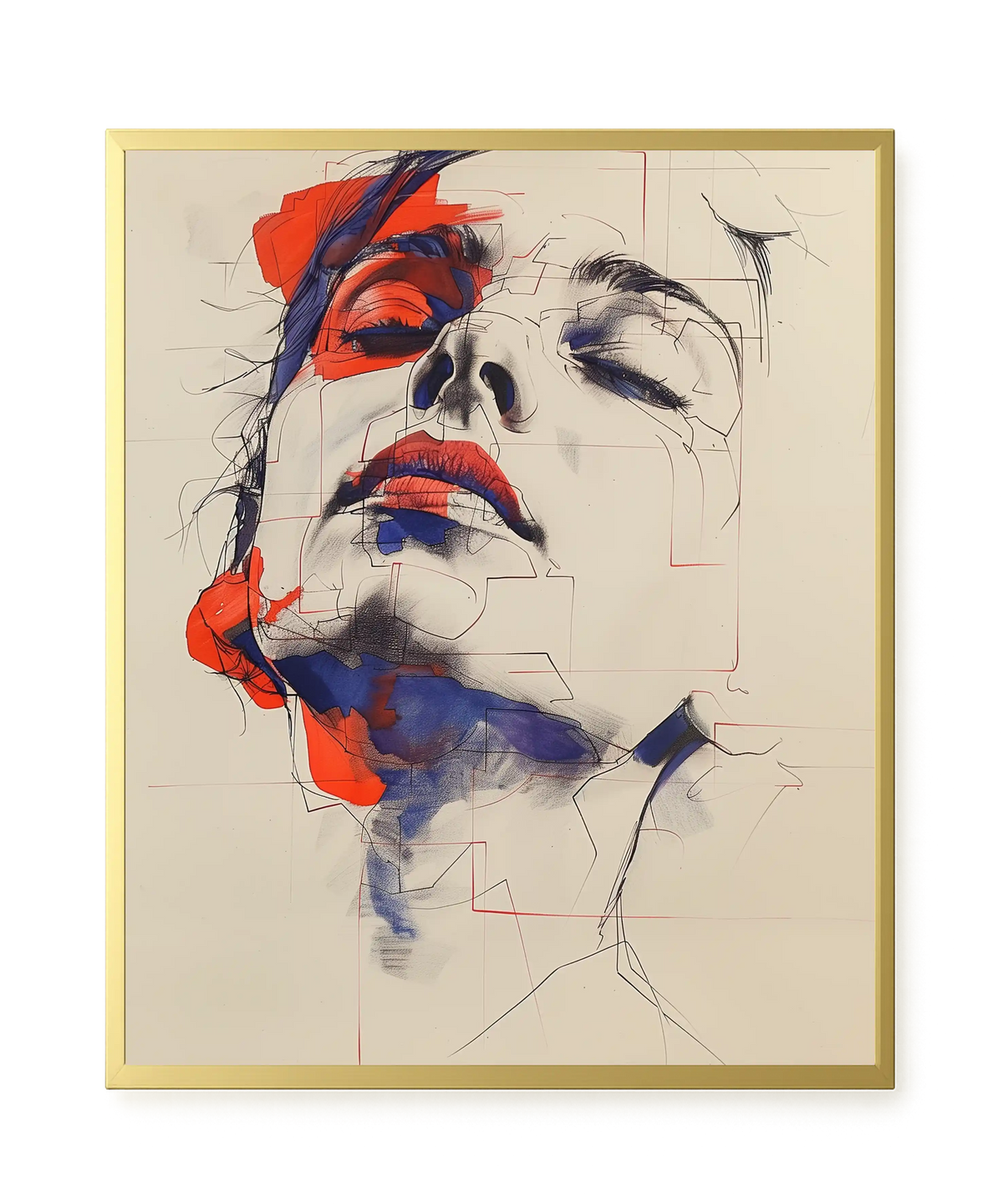 Abstract Face Canvas Print