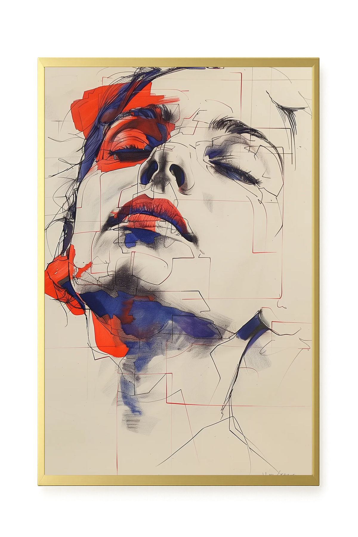 Abstract Face Canvas Print