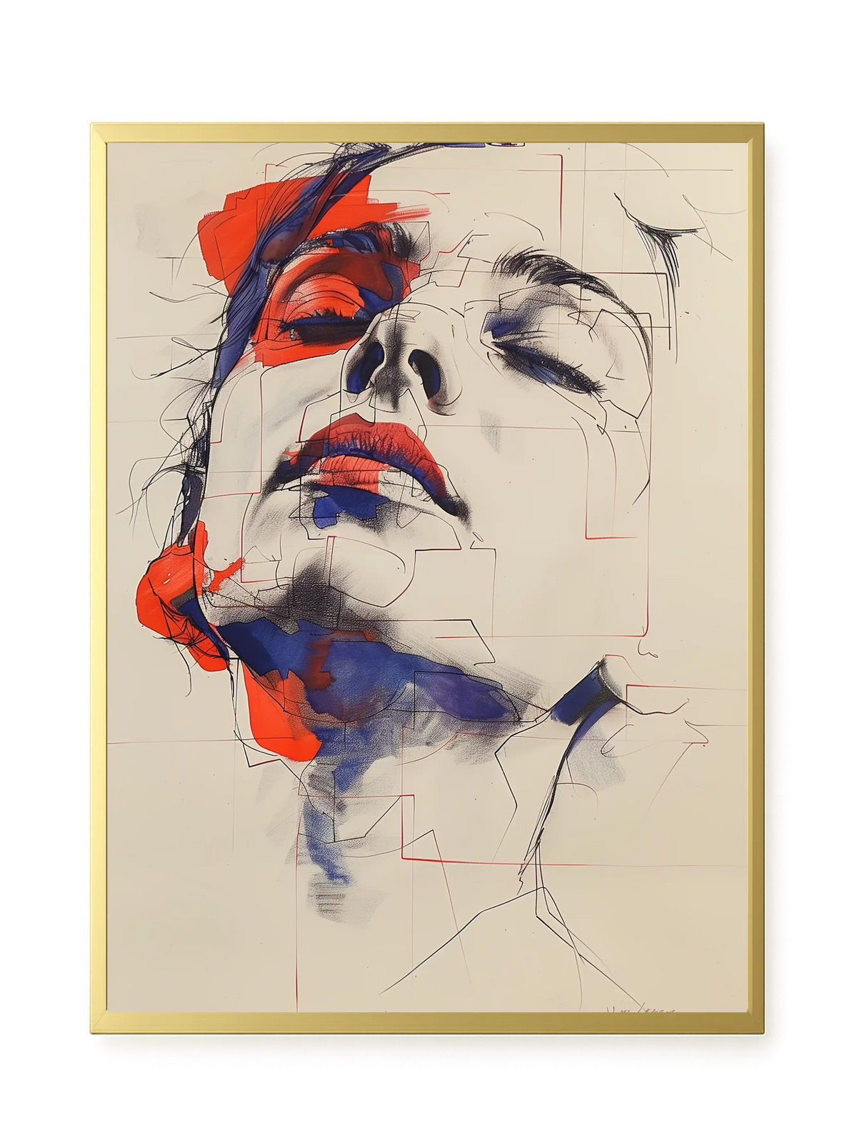 Abstract Face Canvas Print