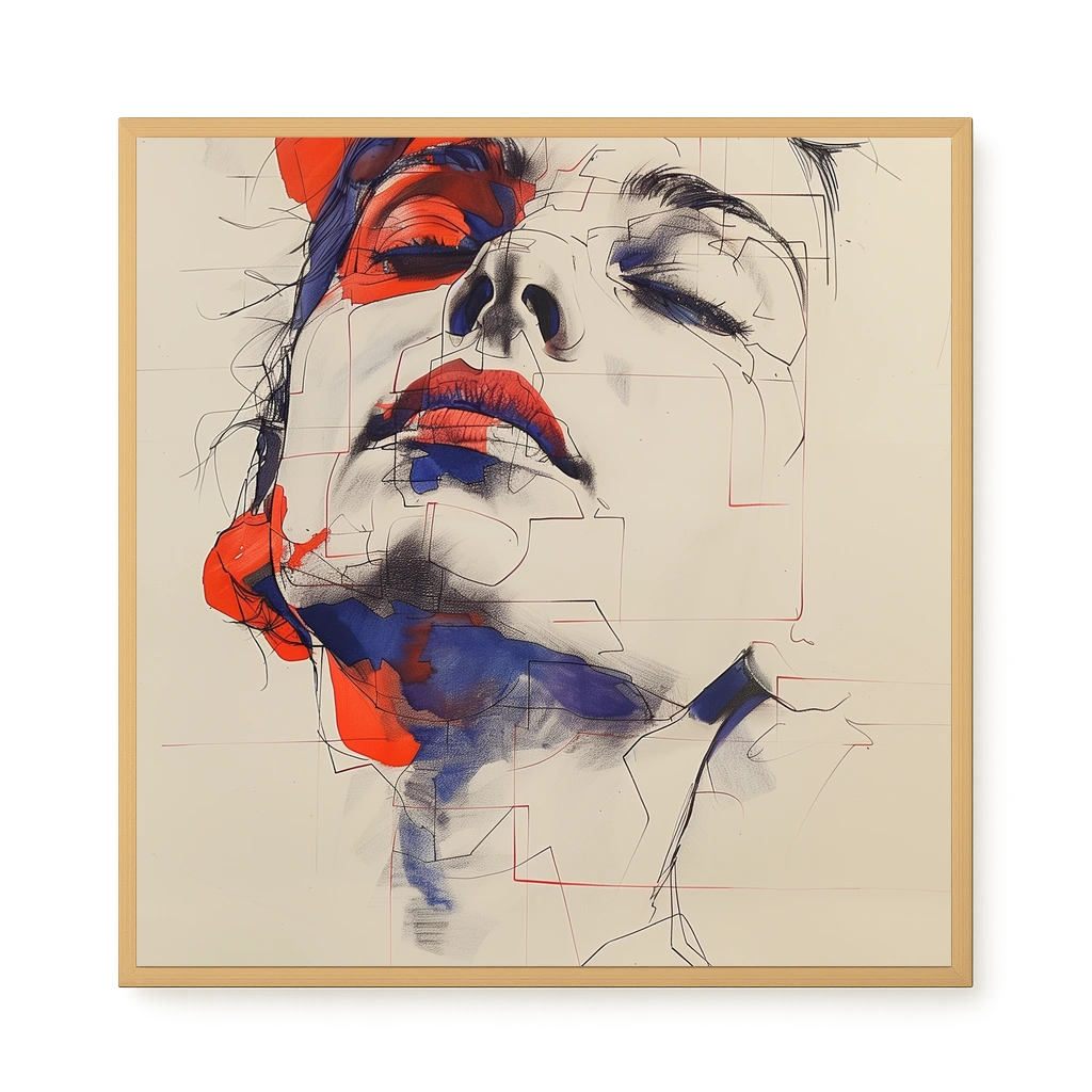 Abstract Face Canvas Print