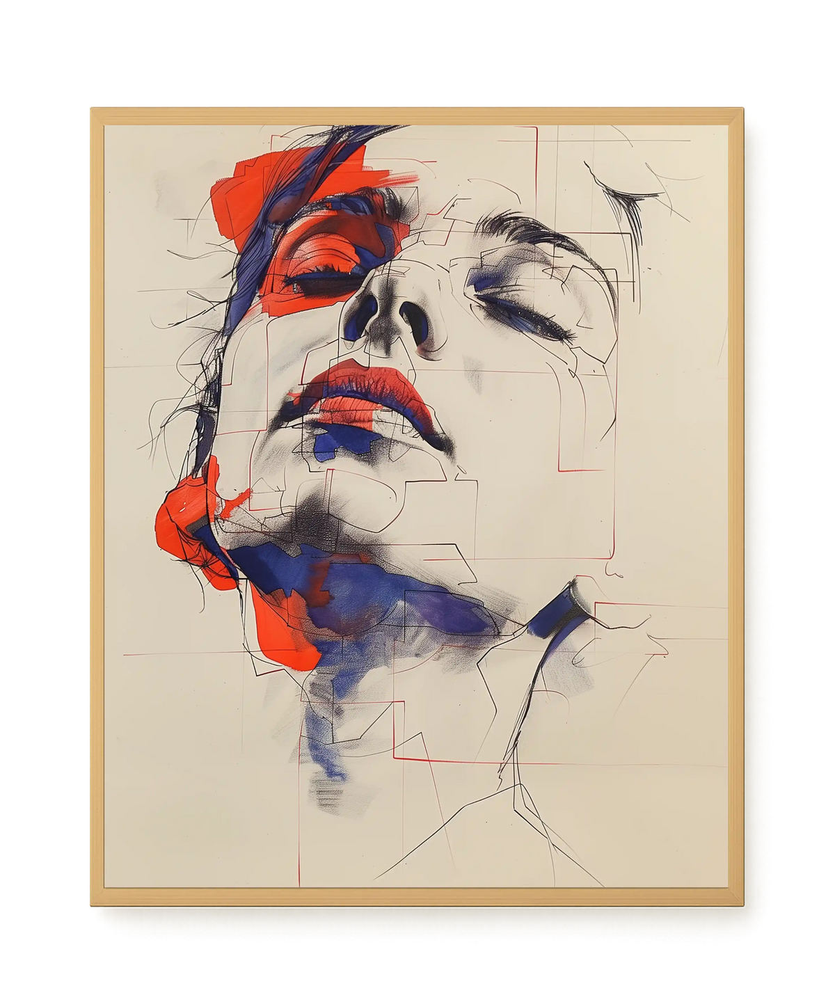 Abstract Face Canvas Print