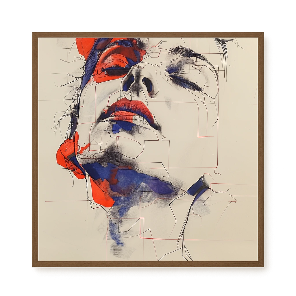 Abstract Face Canvas Print