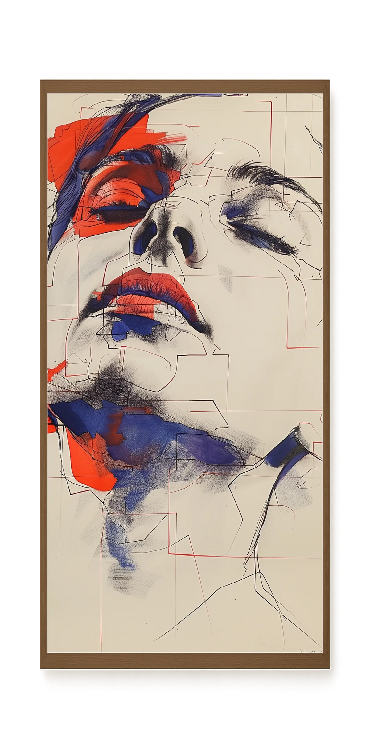 Abstract Face Canvas Print