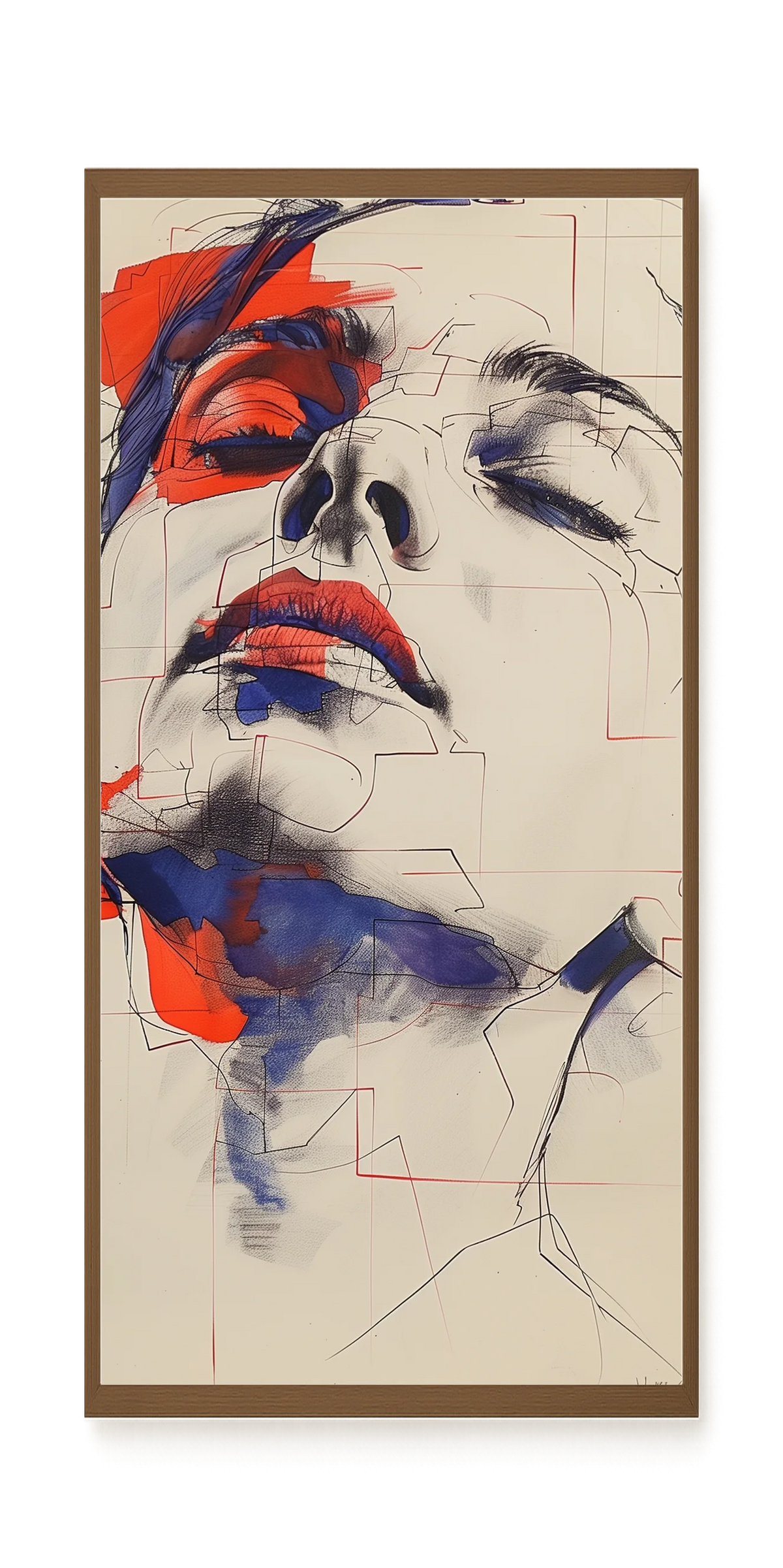 Abstract Face Canvas Print
