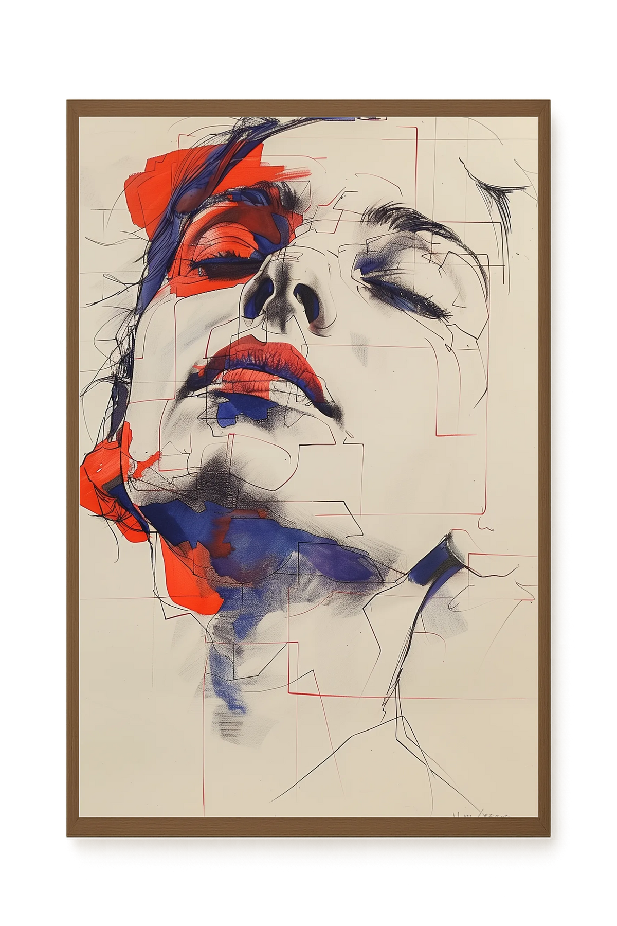 Abstract Face Canvas Print