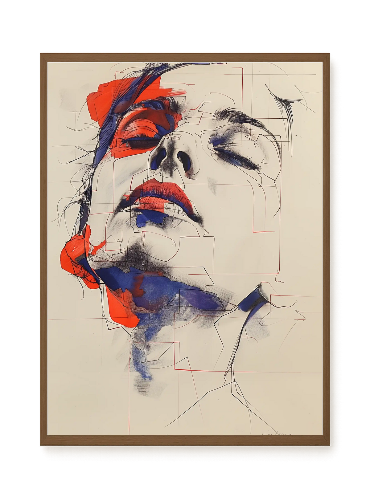 Abstract Face Canvas Print