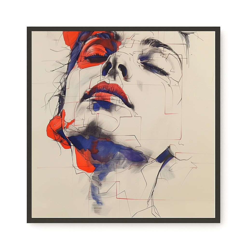 Abstract Face Canvas Print