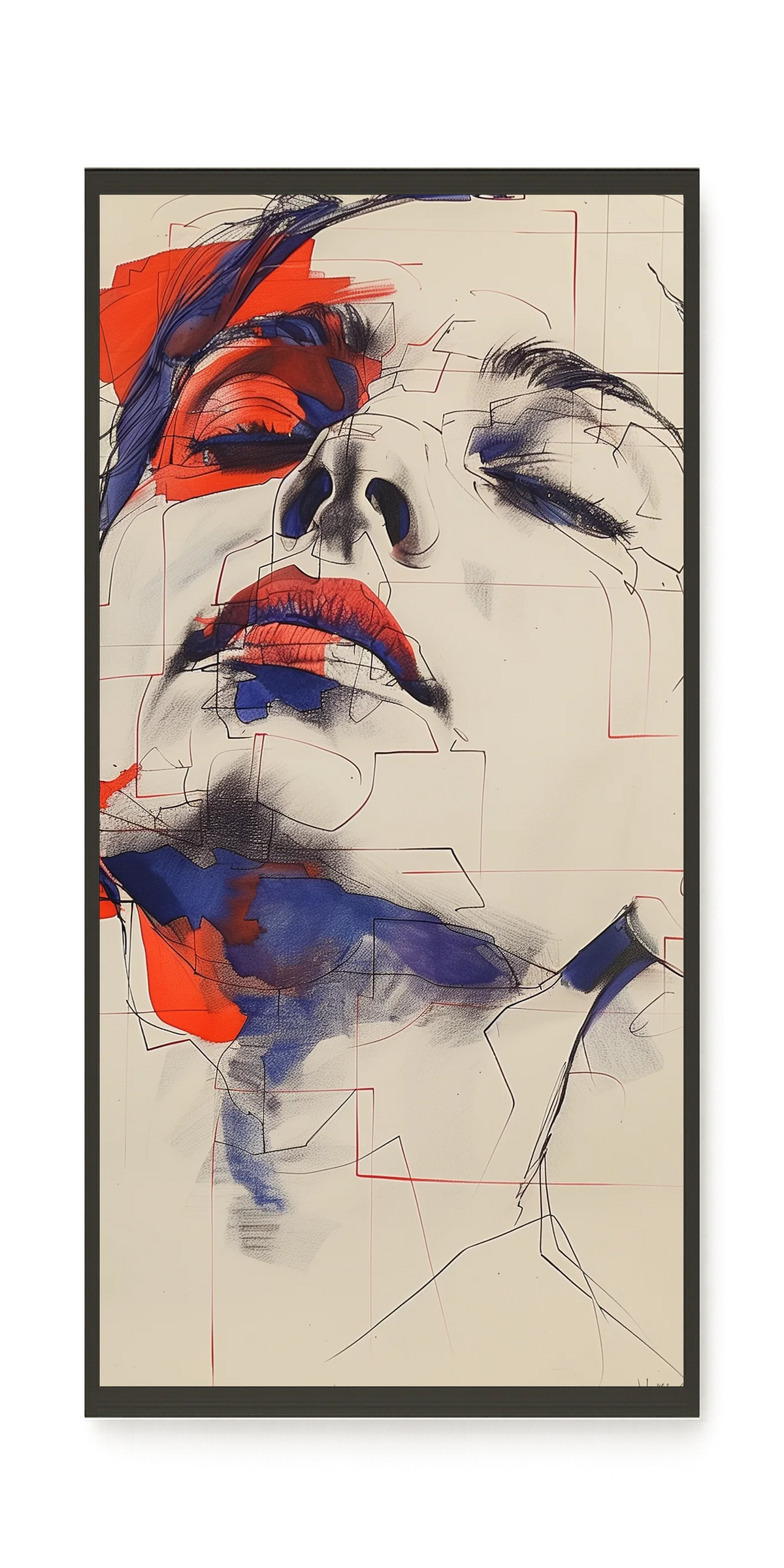 Abstract Face Canvas Print