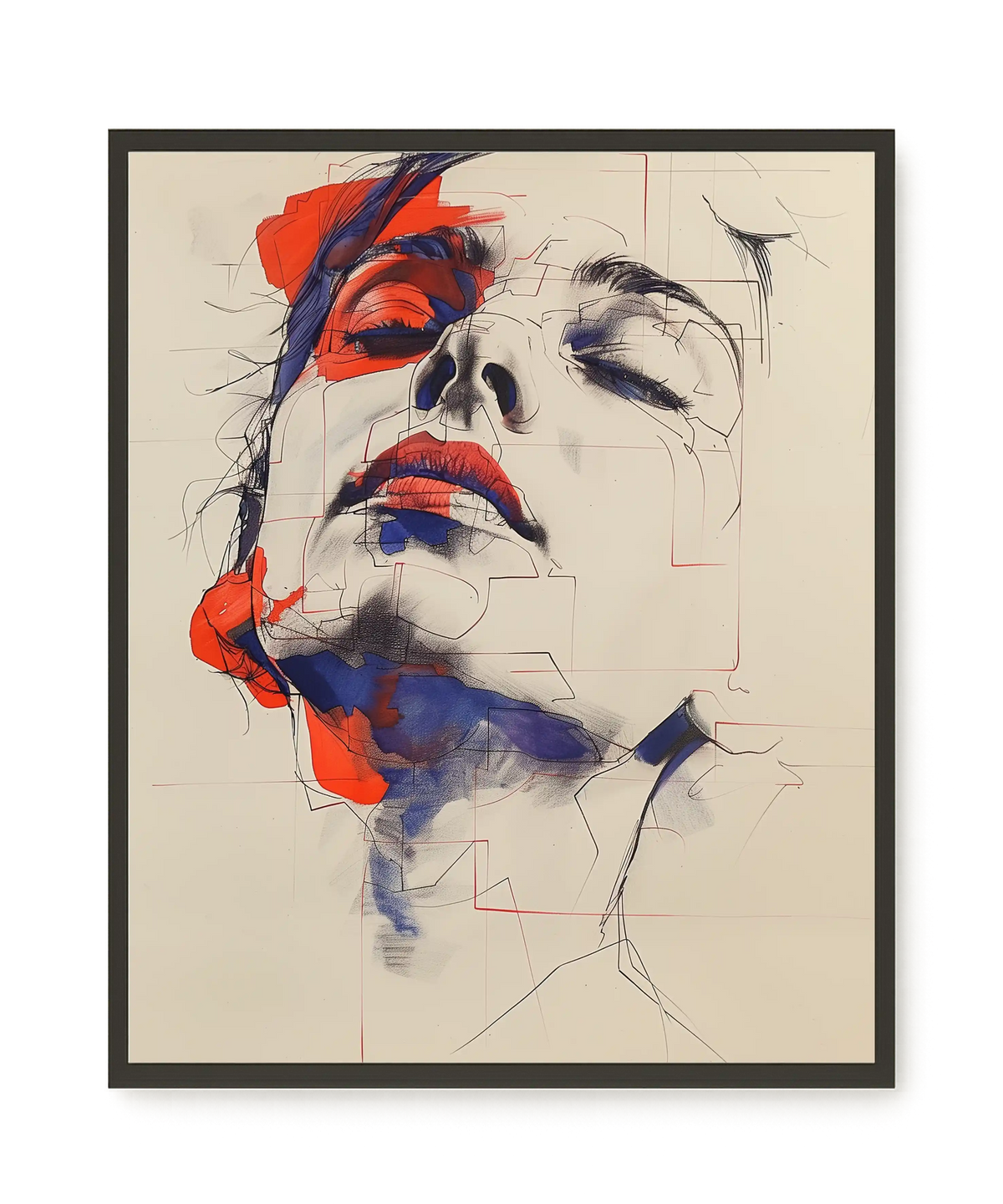 Abstract Face Canvas Print
