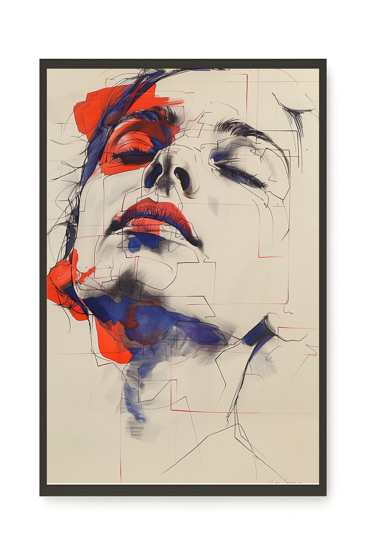 Abstract Face Canvas Print