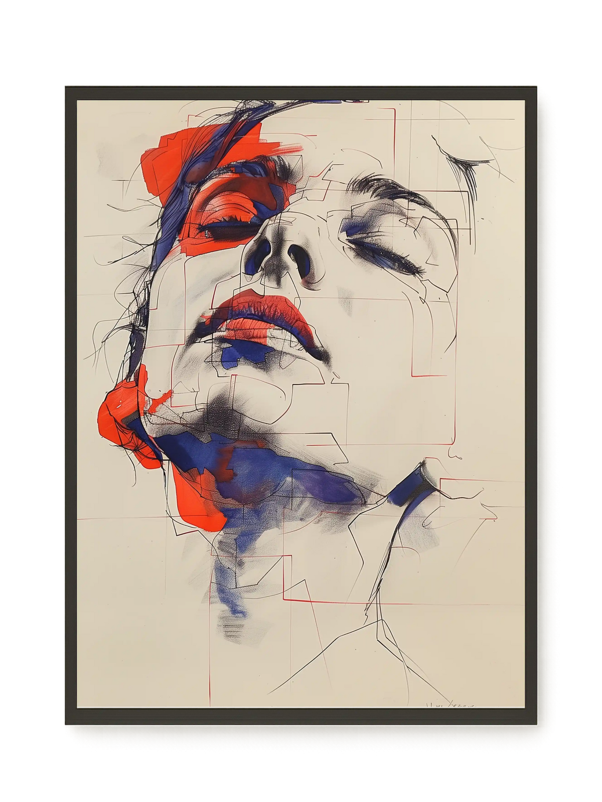 Abstract Face Canvas Print