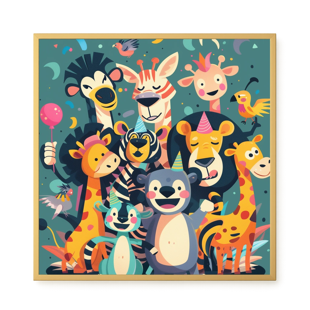Forest Friends Canvas Wall Art